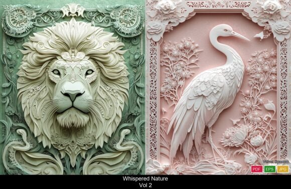 3D Paper Relief Illustrations Vol 2