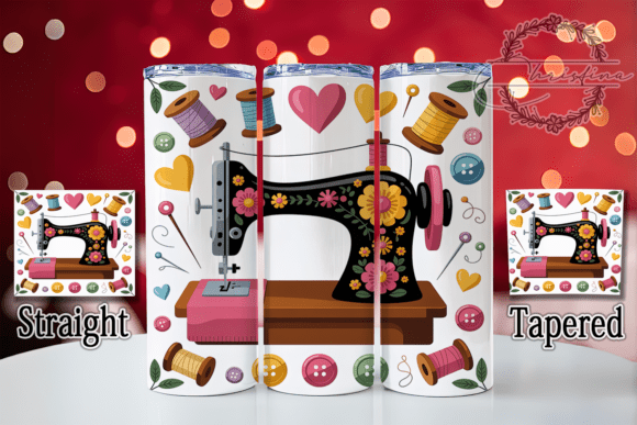 3D Puffy Sewing Machine Tumbler: Elevating Drinkware with Textured Style