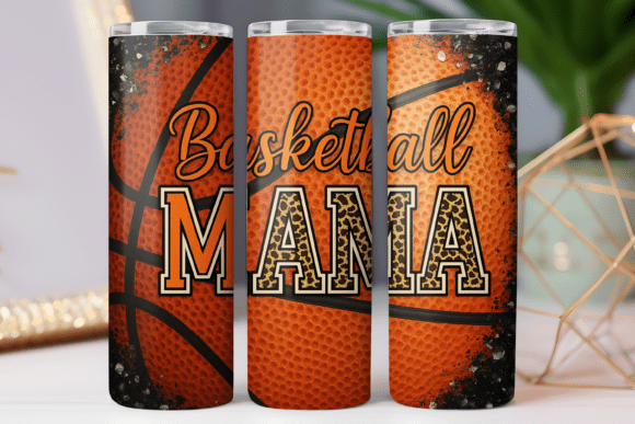 Basketball Mama 3D Tumbler Wrap Design