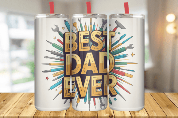 Celebrate Dad with a Unique 3D Fatherβs Day Tumbler Wrap PNG Gift
