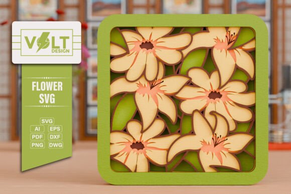 Creating Depth and Drama with Flower 3D SVG Paper Laser Cutting Files