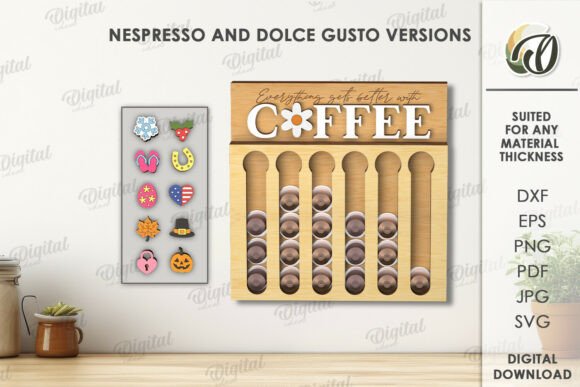 Designing a Custom 3D Coffee Pod Holder with Laser Cut Files