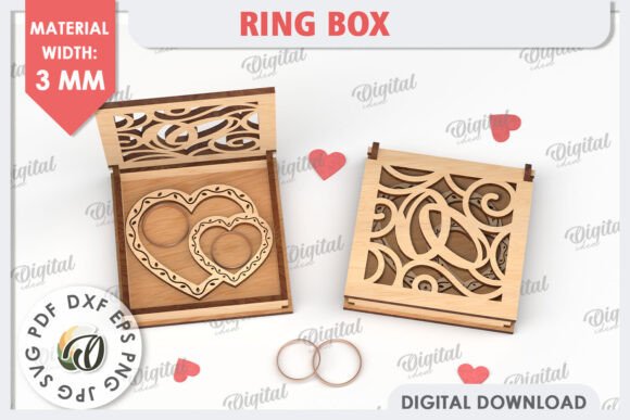 Designing the Perfect Proposal: A Guide to the Wedding Ring Box Laser Cut 3D Ring Box Digital File