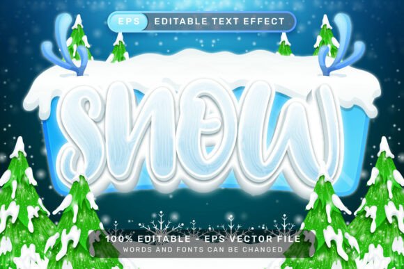 Elevating Holiday Branding with the Snow Christmas 3D Text Effect in Adobe Illustrator