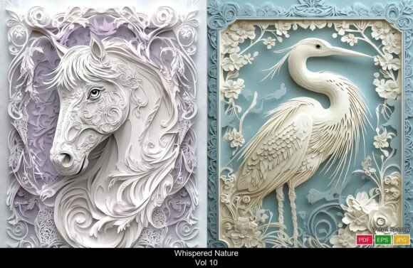 Evaluating 3D Paper Relief Illustrations Vol 10 for Creative Projects