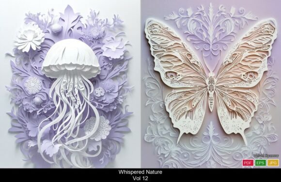 Evaluating 3D Paper Relief Illustrations Vol 12 for Textural Design Projects