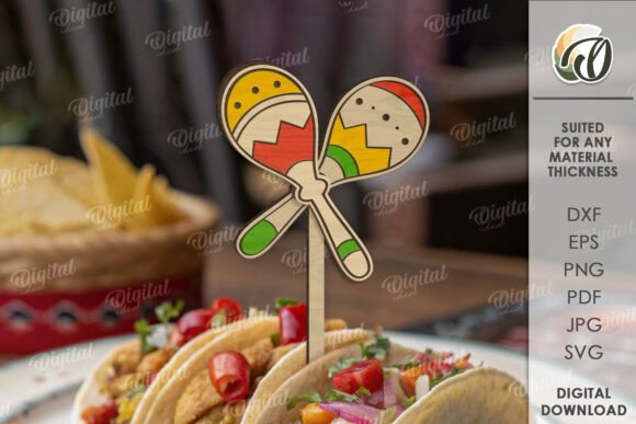 Evaluating the 3D Cinco De Mayo Cake Topper Laser Cut Digital File