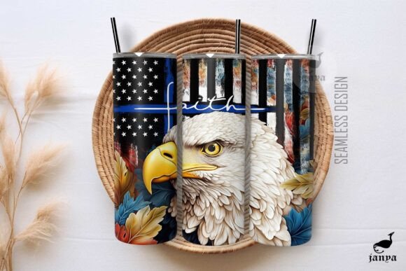 Evaluating the Back the Blue Faith Police Eagle 3D PNG for Sublimation Projects