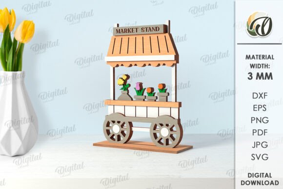 Mastering 3D Flower Market Standing Decor for Digital Crafting Success