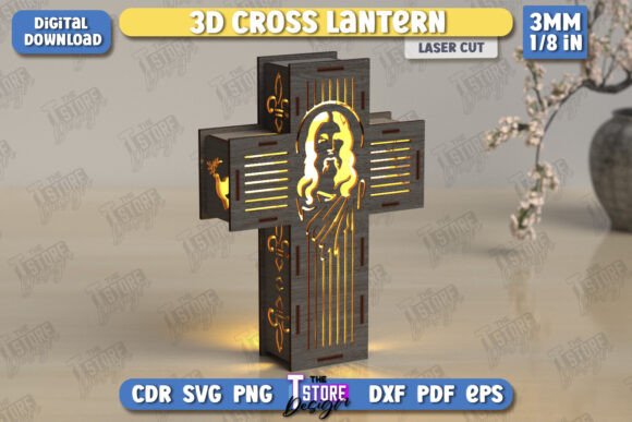 Mastering the 3D Cross Lantern Laser Cut Christianity Design for Spiritual Decor