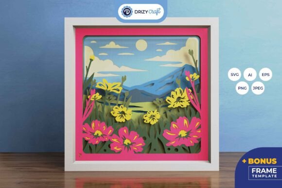 Mastering the Spring Field 3D Layered Paper Cut for Professional Results