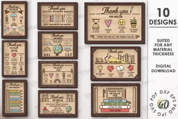 Why the 3D Teacher Appreciation Plaques Bundle Is a Game-Changer for DIY Creators